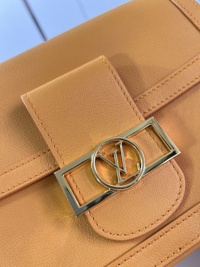 Louis vuitton original calfskin dauphine soft MM M25048 orange