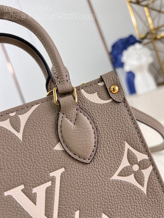 Louis vuitton original calfskin onthego BB M47054 grey