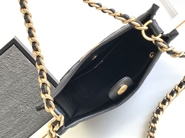 2024 CC original calfskin hobo handbag AS4532 black