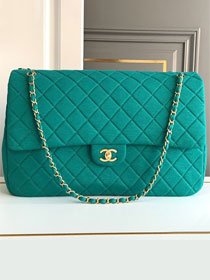 2024 CC original fabric maxi flap bag AS4661 green