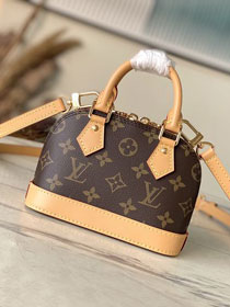 Louis vuitton original monogram canvas nano alma M82974 natural 