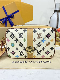 Louis vuitton original monogram canvas envelope messenger bag M24820 white