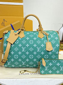 Louis vuitton original soft calfskin speedy P9 40 M11564 lake green