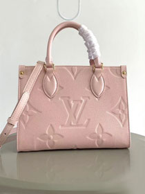 Louis vuitton original calfskin onthego pm M45653 light pink