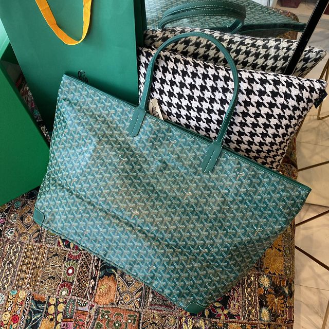 Goyard original canvas artois GM bag GY0107 green