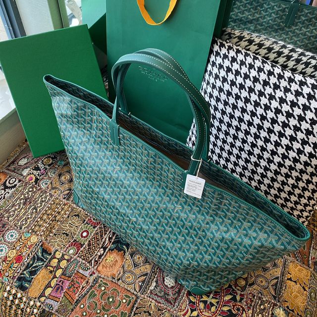 Goyard original canvas artois GM bag GY0107 green