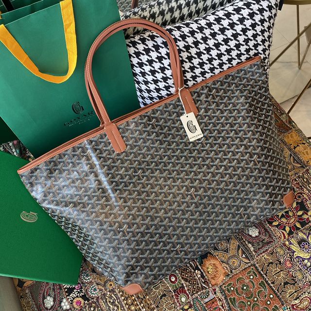 Goyard original canvas artois GM bag GY0107 tan