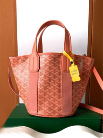 Goyard original canvas belharra small tote bag GY0115 coral