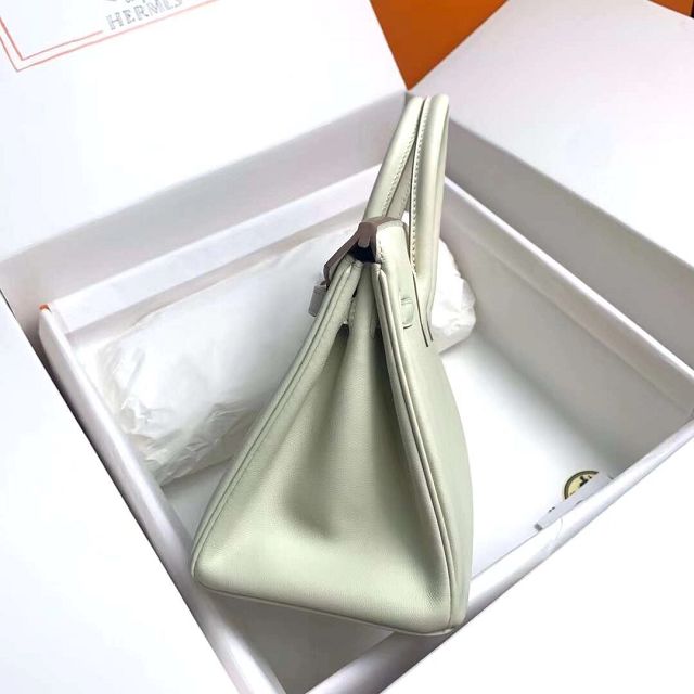Hermes original swift leather birkin 25 bag H25-5 craie