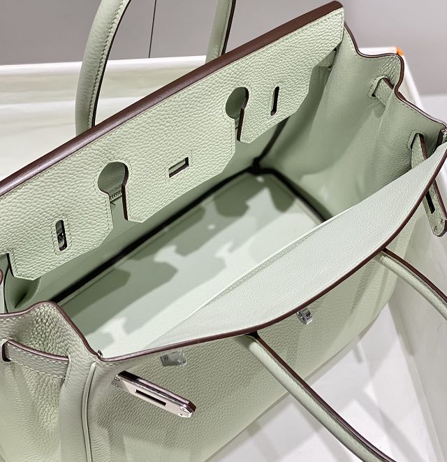 Hermes original togo leather birkin 30 bag H30-1 vert fizz