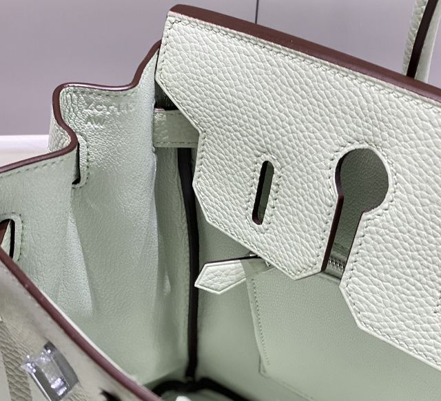 Hermes original togo leather birkin 30 bag H30-1 vert fizz