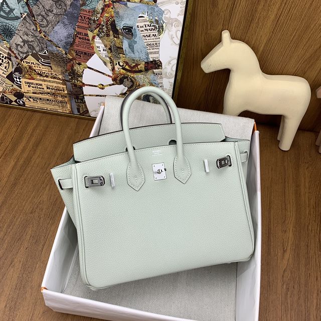 Hermes original togo leather birkin 30 bag H30-1 grey neve