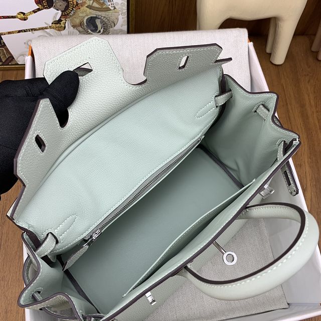 Hermes original togo leather birkin 30 bag H30-1 grey neve