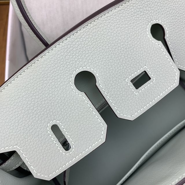 Hermes original togo leather birkin 30 bag H30-1 grey neve