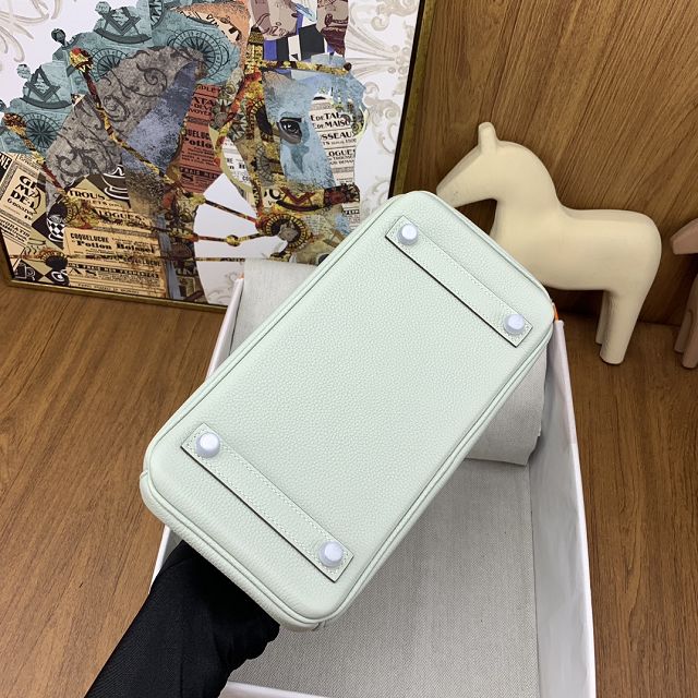 Hermes original togo leather birkin 30 bag H30-1 grey neve