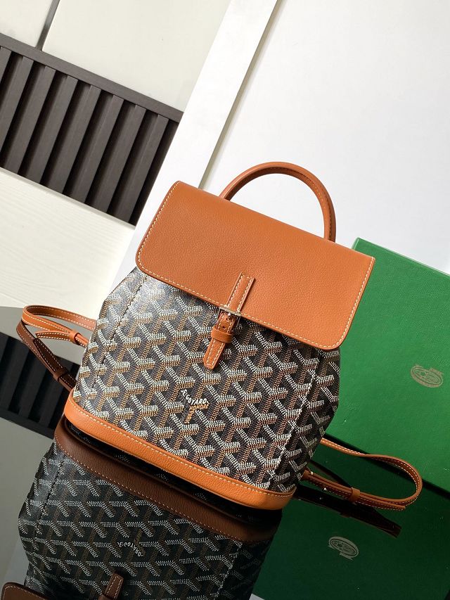 Goyard original canvas alpin mini backpack GY0118 brown