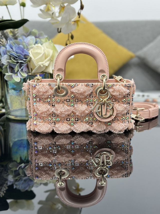 Dior original lambskin medium lady D-Joy bag M0540