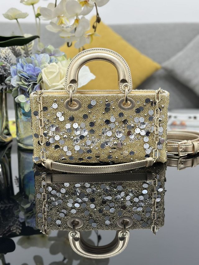Dior original lambskin medium lady D-Joy bag M0540
