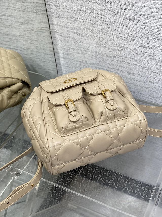 Dior original lambskin medium caro backpack M6301 apricot