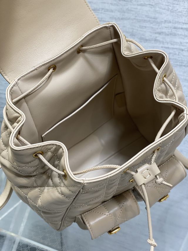 Dior original lambskin medium caro backpack M6301 apricot