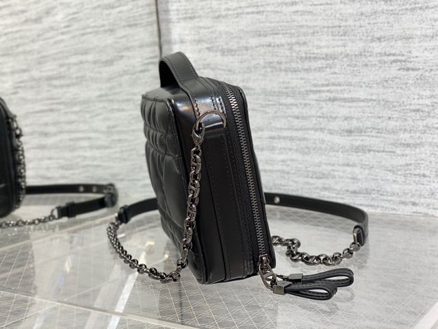 Dior original lambskin mini vanity case S9039 black