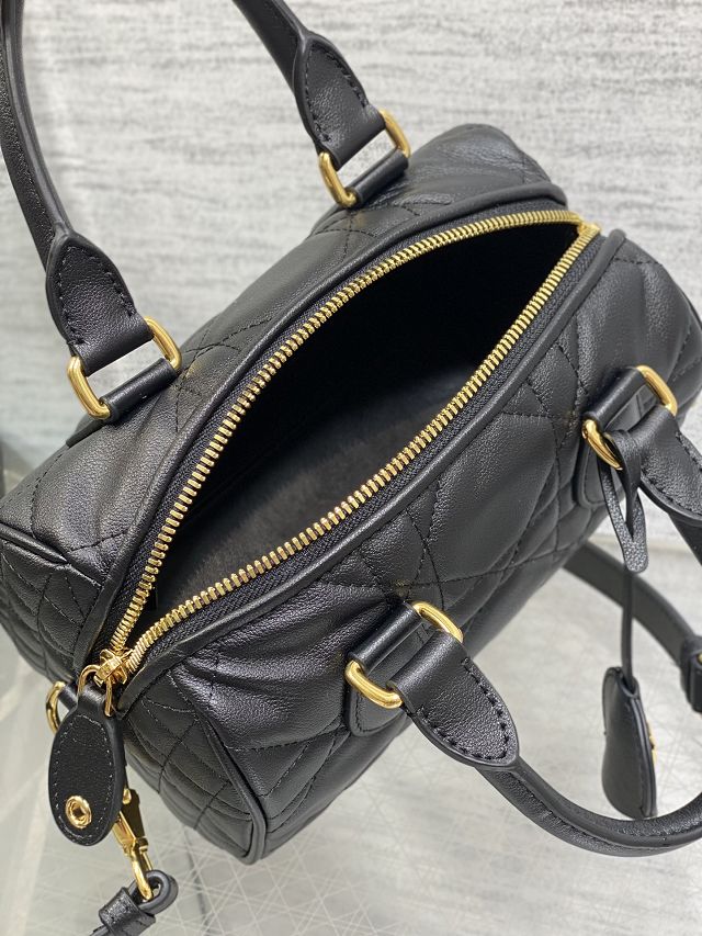 Dior original calfskin groove 20 bag M1364 black