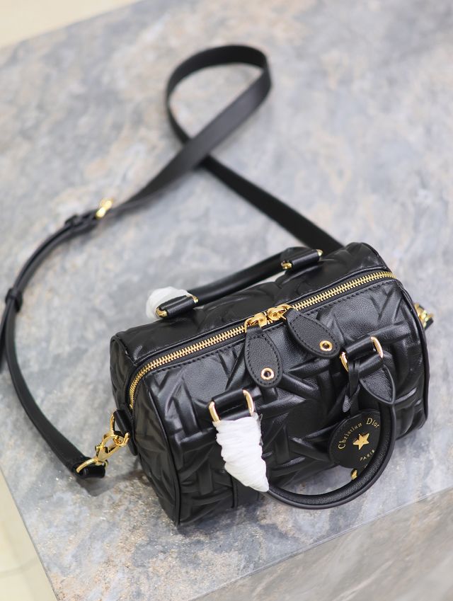Dior original calfskin groove 20 bag M1364-2 black
