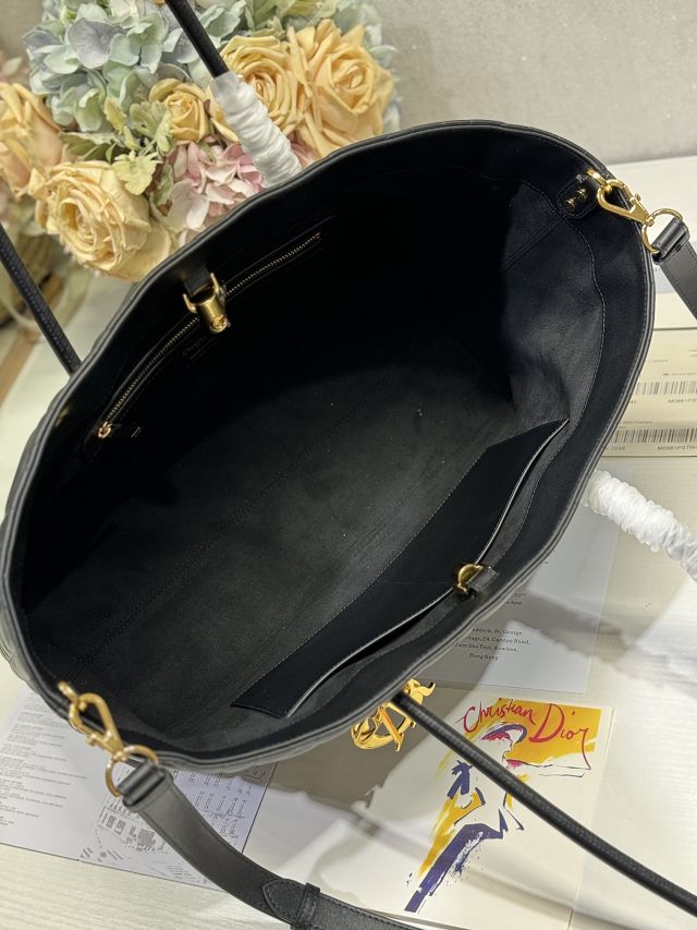 Dior original lambskin large toujours tote bag M1167 black