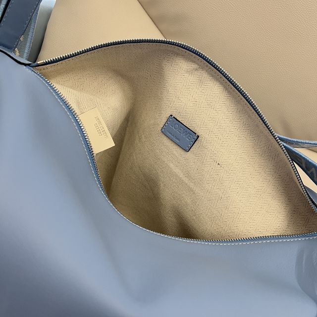 Loewe original calfskin cubi crossbody bag B906K70 light blue