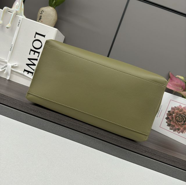 Loewe original calfskin cubi crossbody bag B906K70 olive
