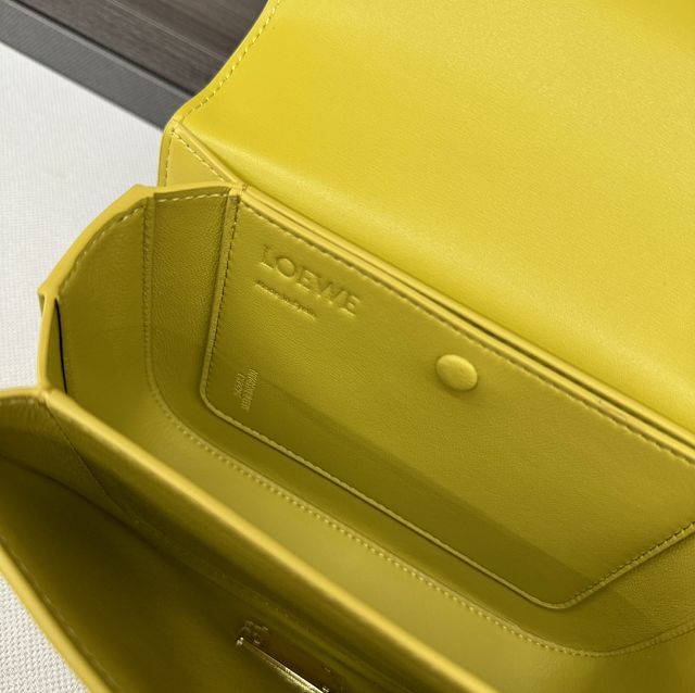 Loewe original calfskin mini goya shoulder bag A896W55 yellow
