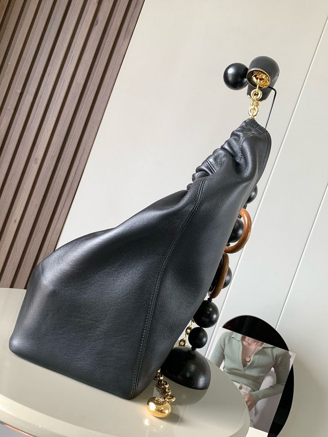 Loewe original lambskin medium squeeze bag A914Q37 black