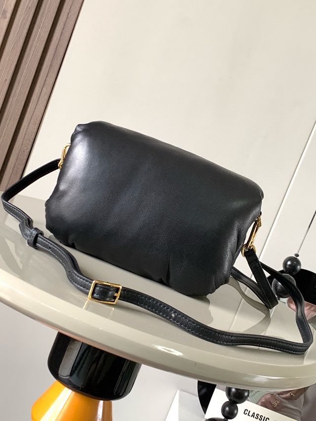 Loewe original lambskin mini goya puffer bag A896W56 black