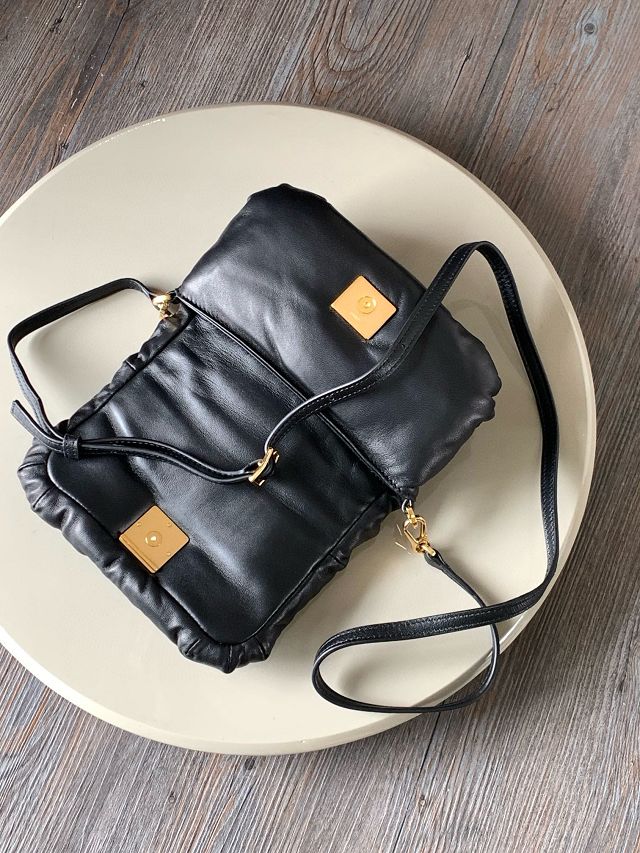Loewe original lambskin mini goya puffer bag A896W56 black