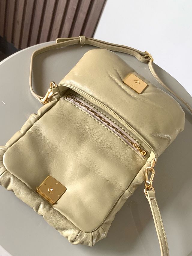 Loewe original lambskin mini goya puffer bag A896W56 light green
