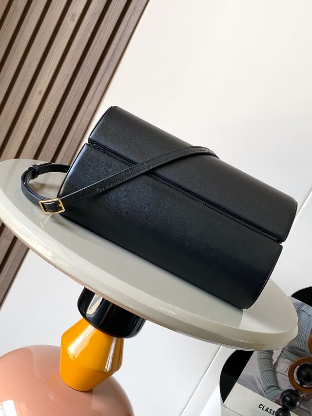 Loewe original calfskin clasp top handle bag A896W42 black