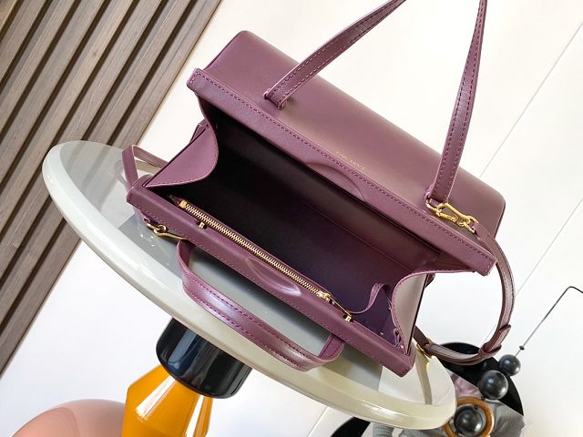 Loewe original calfskin clasp top handle bag A896W42 bordeaux