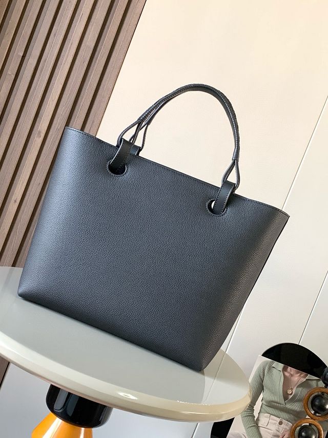 Loewe original calfskin  medium anagram tote bag A223T41 black