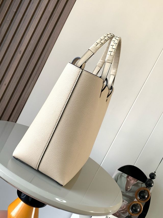 Loewe original calfskin medium anagram tote bag A223T41 white