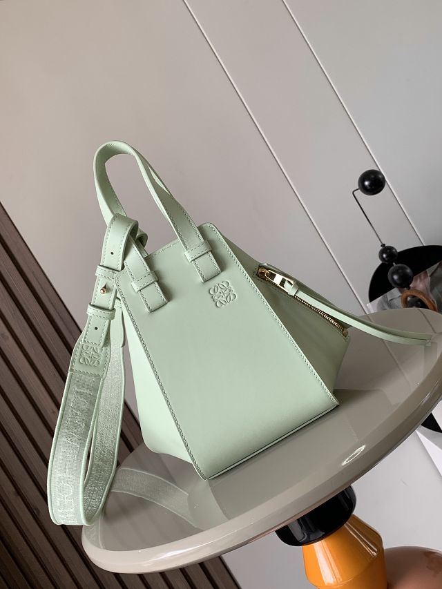 Loewe original calfskin small hammock bag A538H13 lake green 