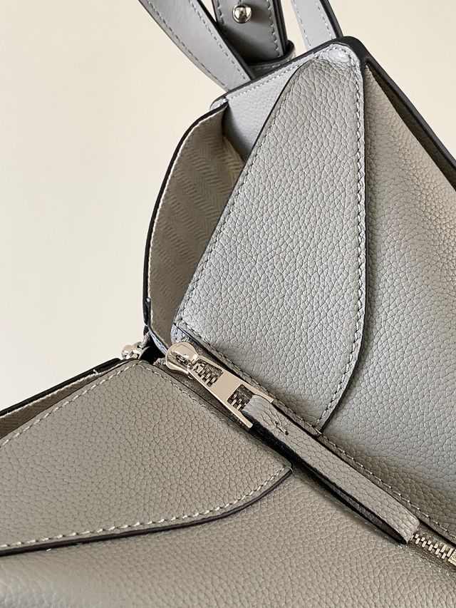Loewe original grained calfskin small hammock bag A538H13 grey