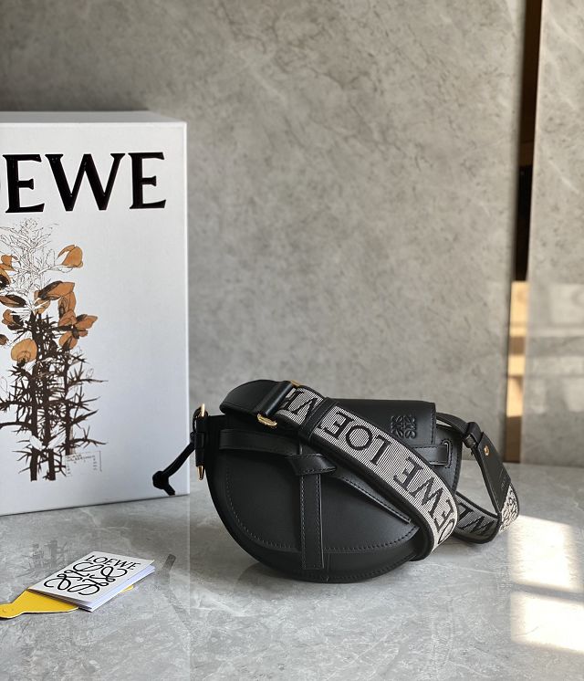 Loewe original calfskin mini gate dual bag A650N46 black