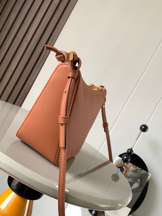 Loewe original calfskin mini hammock hobo bag A538G13 brown