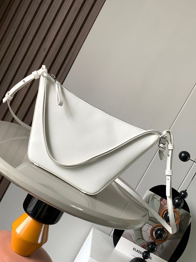 Loewe original calfskin mini hammock hobo bag A538G13 white