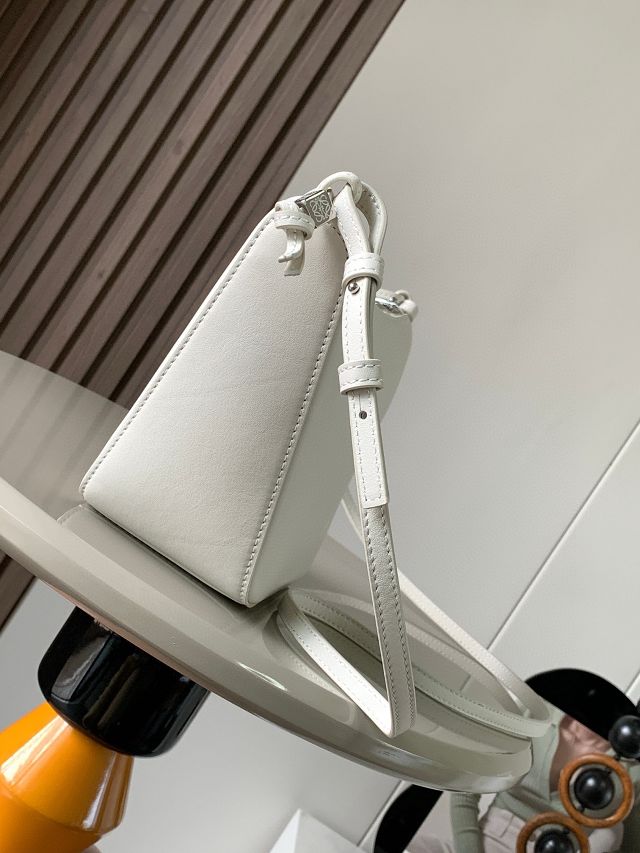 Loewe original calfskin mini hammock hobo bag A538G13 white