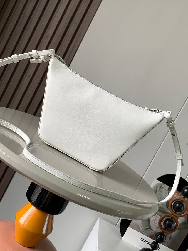 Loewe original calfskin mini hammock hobo bag A538G13 white