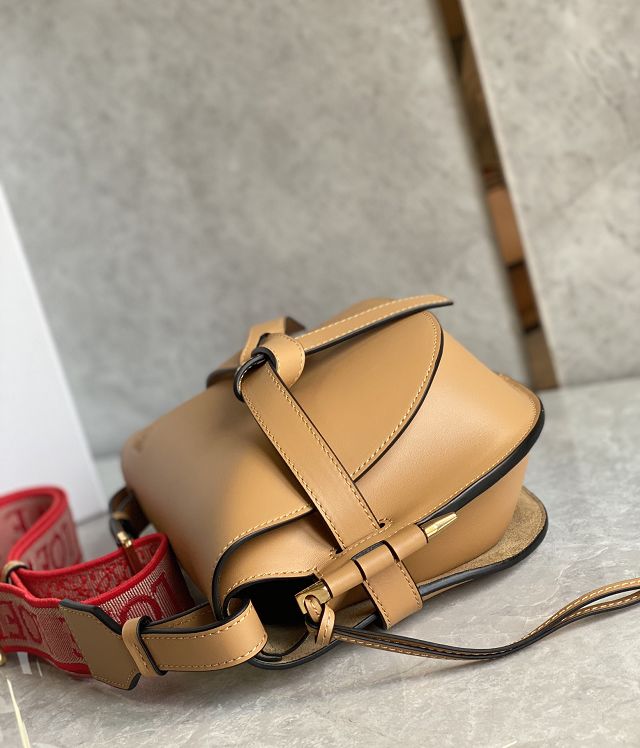 Loewe original calfskin small gate dual bag A650T20 caramel
