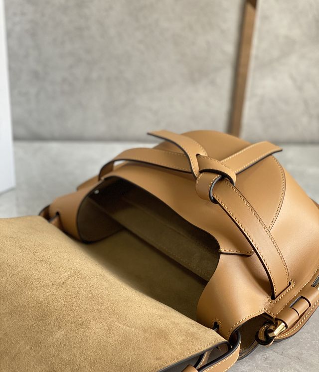 Loewe original calfskin small gate dual bag A650T20 caramel
