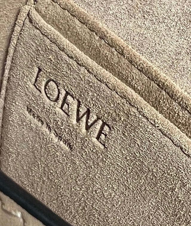 Loewe original calfskin small gate dual bag A650T20 green
