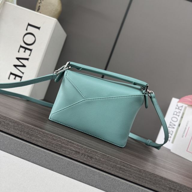 Loewe original calfskin mini puzzle bag A510P88 blue
